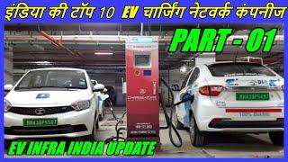 इंडिया की टॉप 10 ELECTRIC VEHICLE चार्जिंग नेटवर्क कंपनीज || TATA POWER || EESL || FORTUM.