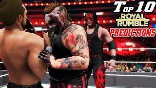 WWE 2K20 Royal Rumble 2020 Top 10 Predictions!