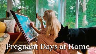 Pregnant Housewife Day in the Life || VLOG 20 || Renovating, Painting, & Baking Cake