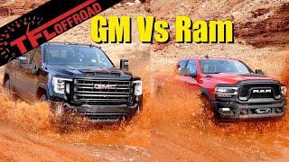 Can the GMC Sierra HD AT4 Dethrone the Ram Power Wagon Off-Road? We Get Them Muddy to Find Out!