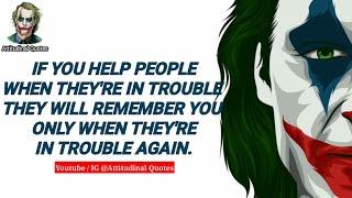 RICH MEN NEVER GETS OLD IN GIRL'S EYE | LIFE RULES #1 |Joker quotes 2020