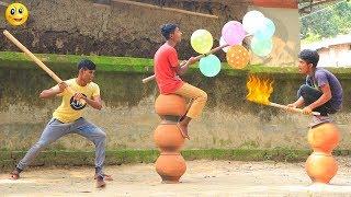 New Top Funny Comedy Video 2020__Very Funny Stupid Boys__Episode--123--Indian Fun || ME Tv