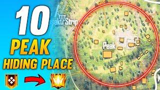 TOP 10 HIDDEN PLACE IN PEAK FREE FIRE | RANK PUSH TIPS AND TRICKS FREE FIRE | FREE FIRE HIDING PLACE