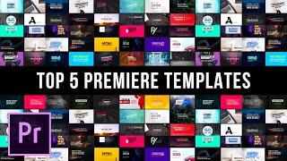 TOP 5 Best Templates For Adobe Premiere Pro