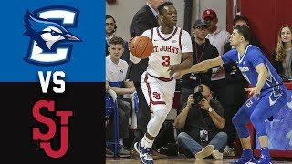 #10 Creighton vs St  John's Highlights 2020 College Basketball