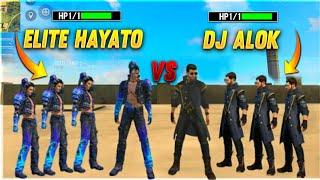 DJ ALOK VS HAYATO ( 1 HP ) FACTORY CHALLENGE | 4 VS 4 WHO WILL WIN ? #ajjubhai #factoryfreefire A_s