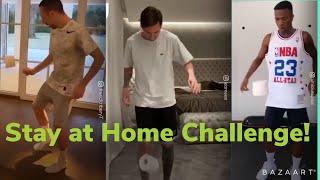 Top 10 Football Stay at Home Challenges! (Toilet Paper Kick-Ups)