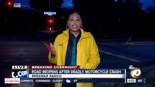 Motorcyclist killed in Miramar Ranch area crash