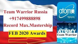 Team Warrior Russia Boom Max. Mastership Awards Feb 20,  Record  2 SRM,10 DM, and 18 SM