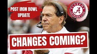 Nick Saban Has Tough Decisions Ahead (Post-Iron Bowl Update)