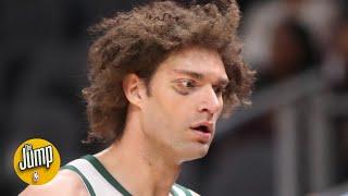 Robin Lopez stalked an opponent down the court after getting dunked on and trash-talked | The Jump