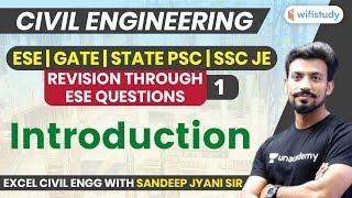 10 PM - ESE, GATE, STATE PSC, SSC JE 2019-20 | Civil Engg by Sandeep Sir | Introduction