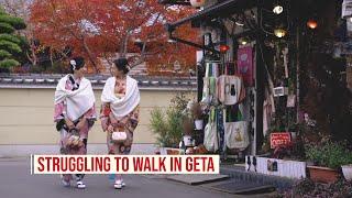 STRUGGLING TO WALK IN GETA | Asia's Most Unfortunate Traveler | E! Asia