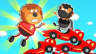 Lion Family Official Channel | Ride on Toy Sport Car | Cartoon for Kids