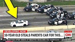 Kid steals his parents car for a joyride then..