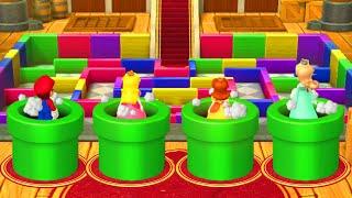 Mario Party 10 Minigames - Mario vs Peach vs Daisy vs Rosalina (Very Hard Difficulty)