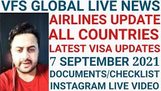 VFS GLOBAL live News | Airline top 5 News | All Country Visa Update | International Flights Big News