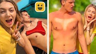 10 FUNNY SUMMER PRANKS! Best and Easy Hacks for Couple Prank