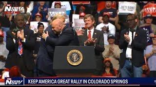 STAMP OF APPROVAL: Dana White backs President Trump at Colorado rally
