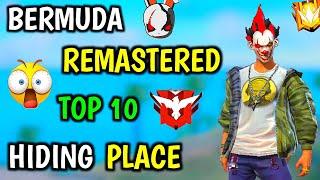 Bermuda Remastered Top 10 Hiding Place And Tips And Trick || Garena Free Fire