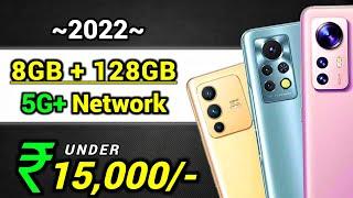 Top 5 Best Phone Under 15000 in 2022 | 8Gb+128Gb | Best Smartphone Under 15000