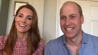 The Duke and Duchess of Cambridge speak to hospital workers in Canada