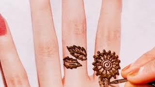 Ring mehndi design 