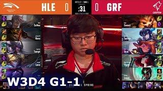 HLE vs GRF - Game 1 | Week 3 Day 4 S10 LCK Spring 2020 | Hanwha Life vs Griffin G1 W3D4