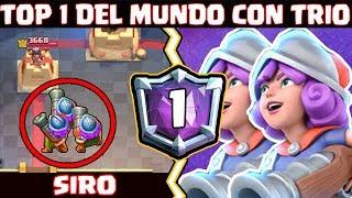 ¡¡SIRO HACE HISTORIA Y ES TOP 1 DEL MUNDO CON TRIO DE MOSQUETERA EN 7100+ COPAS!! - [CLASHTV]