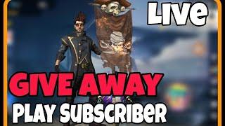 Free Fire live Stream, Custom Room Giveaway ||  Top 10 rank push Play And Win. 