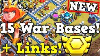 TOP 15 TH13 CWL BASES WITH LINKS! CHOOSE ANTI 2, ANTI 3, OR BOTH! | Town Hall 13 War Base + Link!