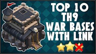 TOP 10 BEST TH9 WAR BASE WITH COPY LINKS 2019!! - CLASH OF CLANS(COC)