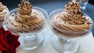 सिर्फ़ दो चीज़ों से, 10 मिनट में, लाजवाब क्रीमी, चॉकलेट Mousse,  Chocolate Mousse Recipe