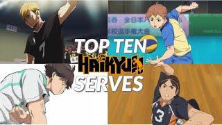 Top 10 Best Serves in Haikyuu | Haikyuu!!