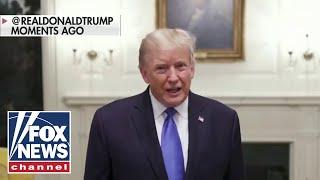 Trump says he is 'doing very well' in Twitter video