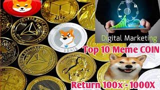 Crypto Top 10 COIN return 1000X Invest মাত্র 1000 Return 1 Lakh