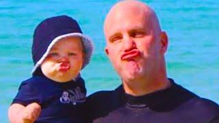 Funny baby copy dad - Pew Baby