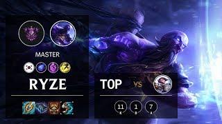 Ryze Top vs Fiora - KR Master Patch 10.5