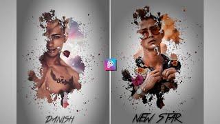 Trend Viral Splash Effect Photo Editing In Picsart Tutorial || Instagram Trend Photo Editing