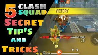 TOP 5 Bermuda remastered clash squad tips and tricks || Secret place in clash squad || Free fire