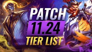 NEW Preseason BEST Champions TIER List – League of Legends Patch 11.24