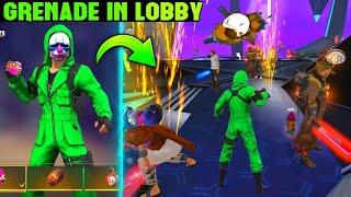 TOP 7 SECRET TRICKS FOR FREE FIRE | GRENADE IN LOBBY - GARENA FREE FIRE