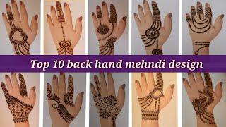 Top 10 back hand mehndi designs 2021 | simple and beautiful jewellery mehndi designs | MehndiArt4You