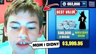 Top 5 Kids Who STOLE MONEY For V Bucks! (Fortnite)