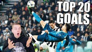 TOP 20 VOETBAL GOALS VAN HET DECENNIA! 2010-2019!!