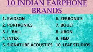 Top 10 Indian Earphone Companies & Products| Aatmanirbhar  Bharat| MADE IN INDIA