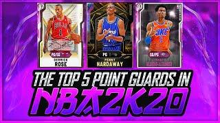 THE NEW TOP 5 POINT GUARDS IN NBA2K20 THAT YOU NEED ON YOUR SQUAD!!