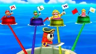 Mario Party The Top 100 Minigames - Mario vs Luigi vs Peach vs Wario