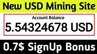 Usdo.online | New USD Mining Site 2020 - 0.7 USD SignUp Bonus Free