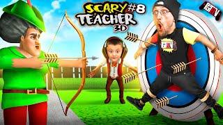 SCARY TEACHER Almost Shot Me THERE! She's a Pain in the Axe! S⋊Ɔ∩S ʎɐlƆ plıM pɐɥƆ (FGTeeV Skit)